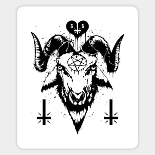 666 Satanic Baphomet Magnet